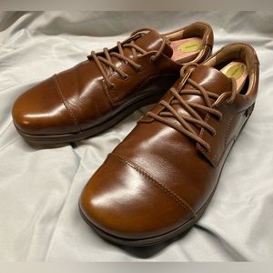 Lems Nine2Five Casual Barefoot Leather Shoes - Mocha - Mens Size 11